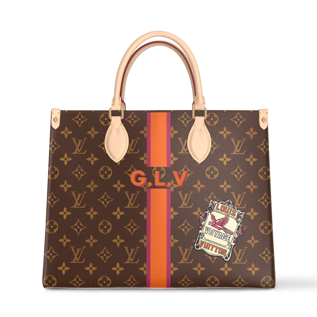 LOUIS VUITTON ロゴマニア Bolso OnTheGo MM Mon Monogram Lona Monogram - Personalización